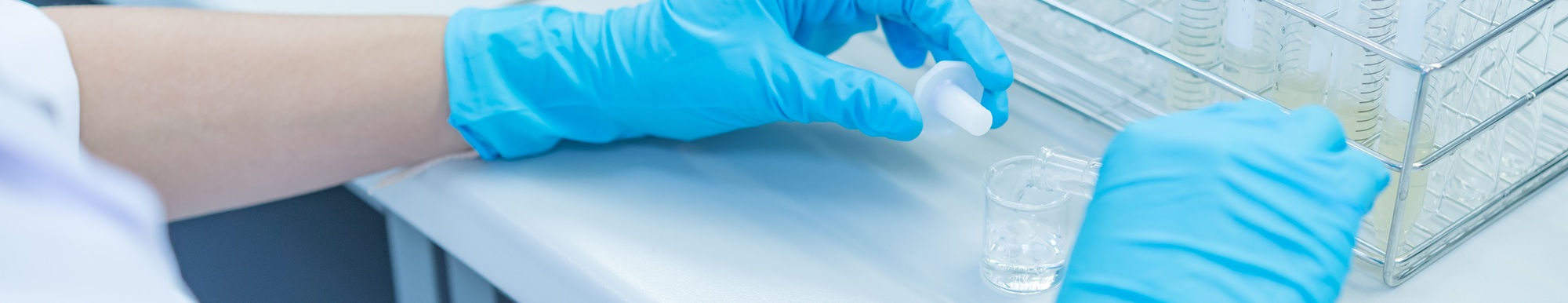The,Scientists,Injected,Chemicals,Into,Plastic,Tubes,scientist,Mix,Chemicals,With
